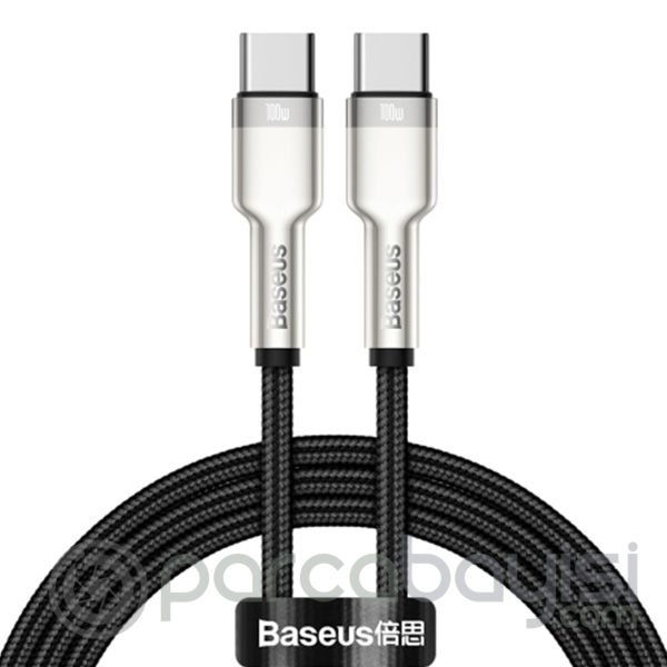 Baseus Cafule Series Metal TYPE-C TO TYPE-C 100W 1M Şarj Veri Kablosu