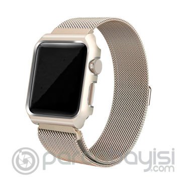 Ally İwatch İçin 42mm,2,3 Metal Kayış Milano Loop+metal Kılıf