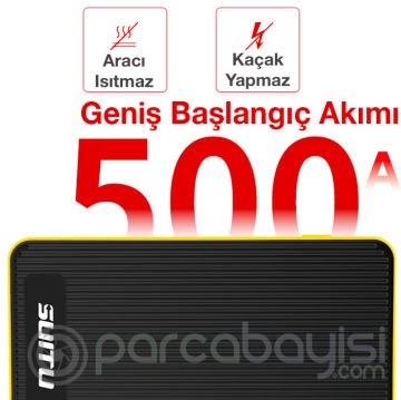 ALLY SUİTU 14000mAh Jump Starter Akü Takviye Seti ( Powerbank + Led Lamba)