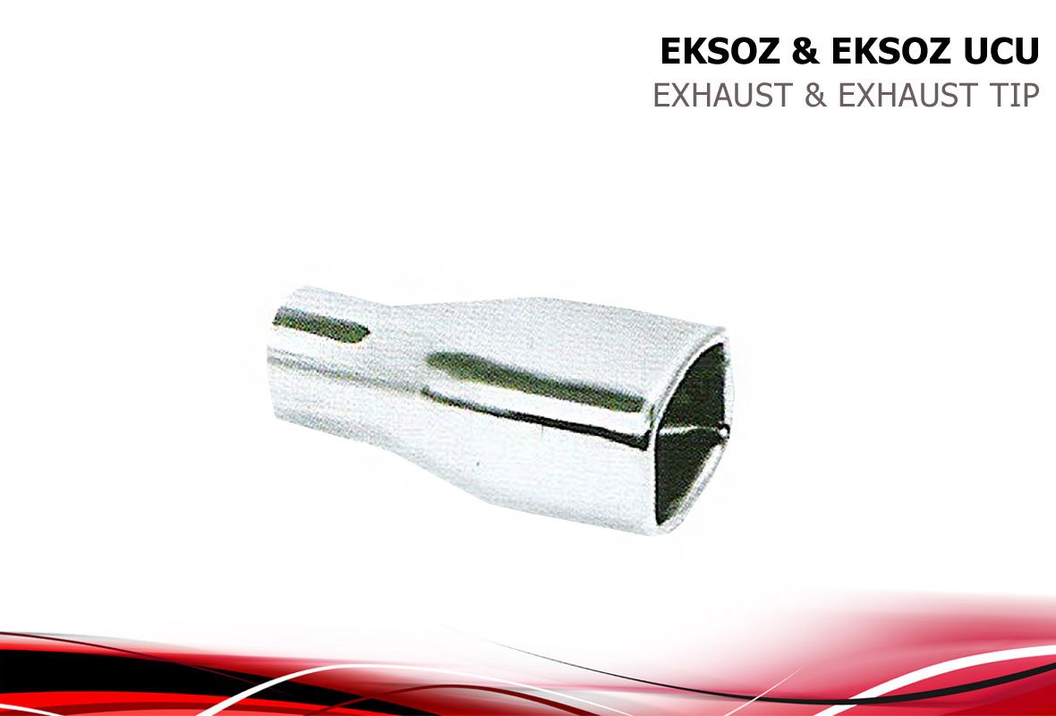 Eksoz Ucu Paslanmaz Krom Sportif Görünümlü Üniversal (Blt053)