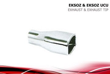 Eksoz Ucu Paslanmaz Krom Sportif Görünümlü Üniversal (Blt053)