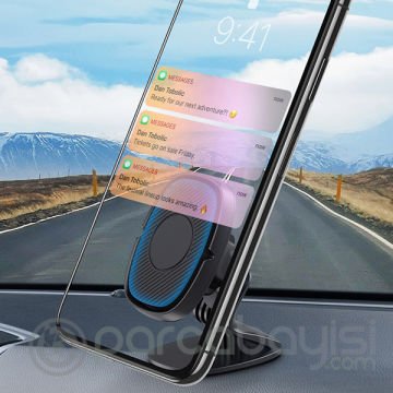 KUULAA S12 Mıknatıslı Araç Torpido Üstü Cep Telefonu Tutucu