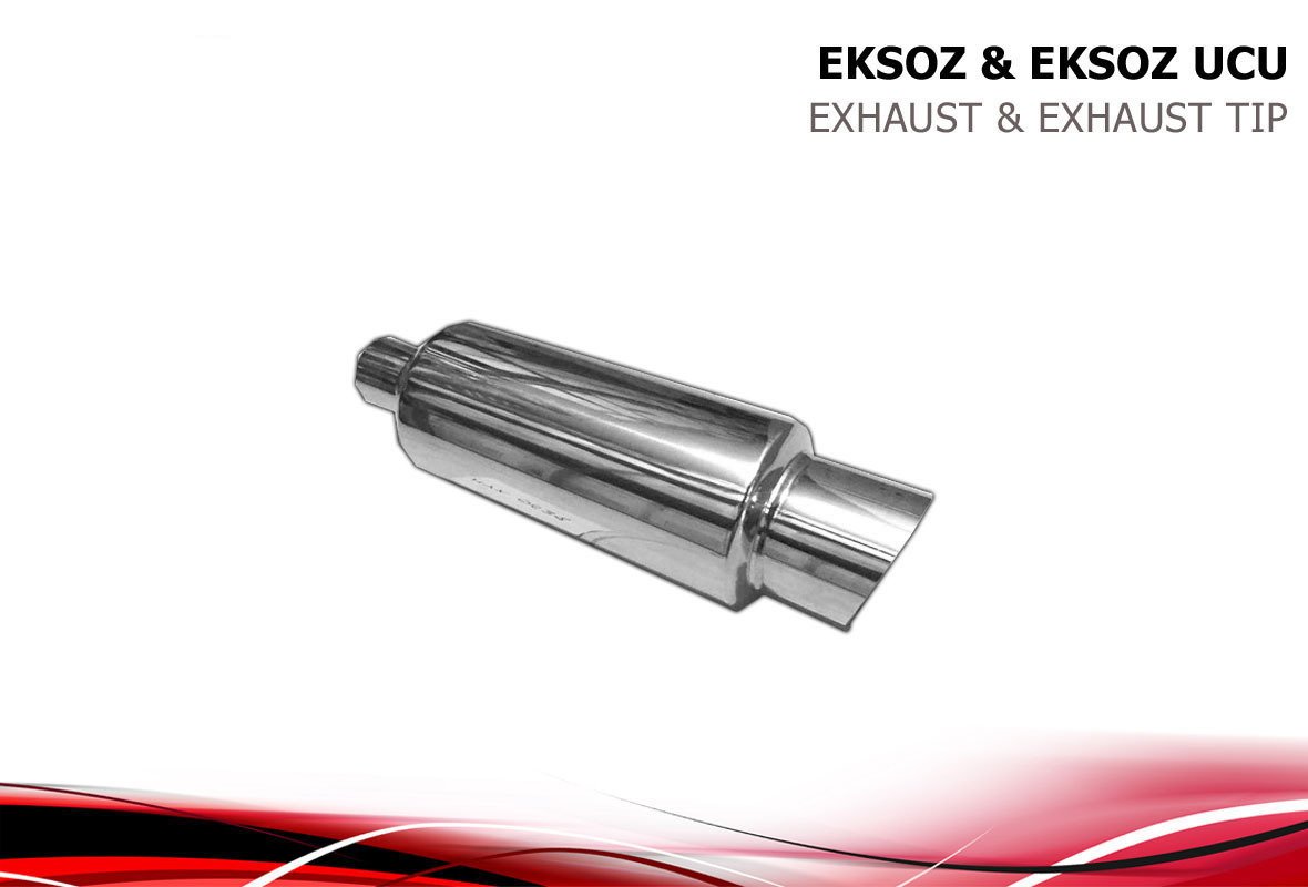 Eksoz Büyük Boy Susturuculu Paslanmaz Krom Spor Eksoz (Myx-0638)