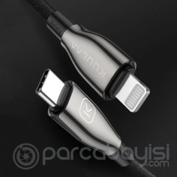 KUULAA 1Mfi sertifikalı Type-C to Lightning İPhone PD 18W Şarj Kablosu