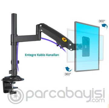 NB H100 22 -35inç Monitör Tutucu Kol Amortisörlü Vesa Monitör Standı