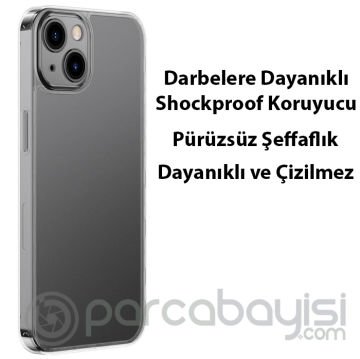 Baseus Frosted Glass iPhone 13 6.1inch Shockproof Koruyucu Kılıf