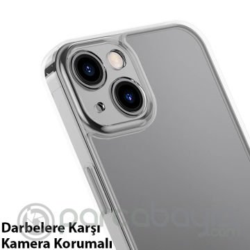 Baseus Frosted Glass iPhone 13 6.1inch Shockproof Koruyucu Kılıf