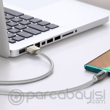 BASEUS Dijital Ekranlı Hızlı Şarj Kablosu USB TO TYPE-C 5A 2M