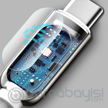 BASEUS Dijital Ekranlı Hızlı Şarj Kablosu USB TO TYPE-C 5A 2M