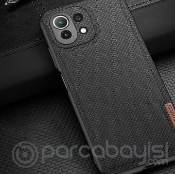 Dux Ducis Fino Serisi Xiaomi Mi 11 Lite Kılıf Premium Dokuma Silikon Kılıf