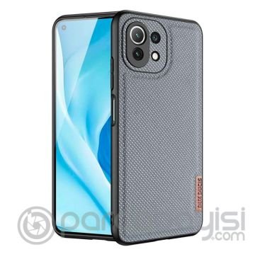 Dux Ducis Fino Serisi Xiaomi Mi 11 Lite Kılıf Premium Dokuma Silikon Kılıf