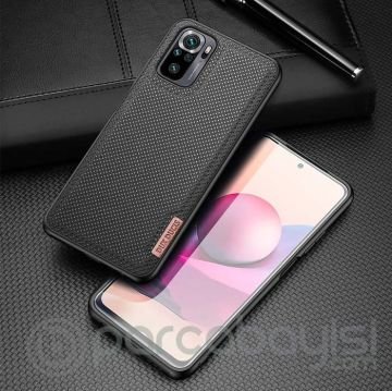 Dux Ducis Fino Serisi Xiaomi Redmi Note 10-10s Kılıf Premium Dokuma Silikon Kılıf