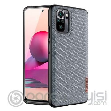 Dux Ducis Fino Serisi Xiaomi Redmi Note 10-10s Kılıf Premium Dokuma Silikon Kılıf