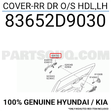 Sportage Arka Kapı Dış Açma Bademi Sol Orjinal | 83652D9030