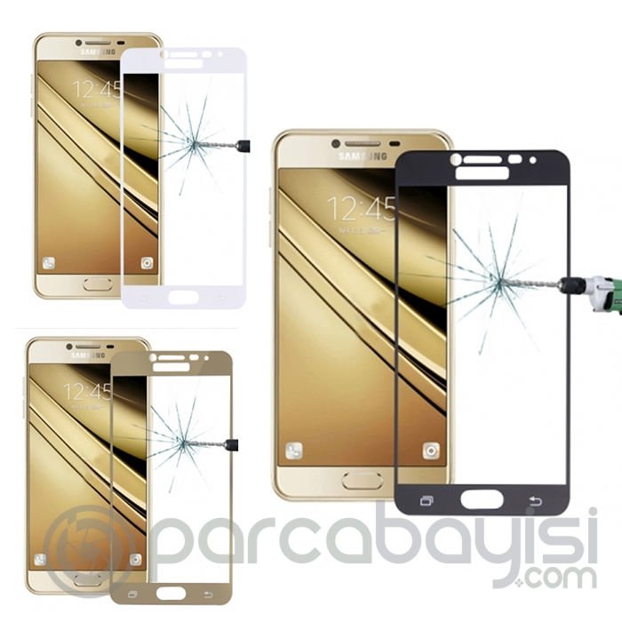 Ally Samsung Galaxy C5 Pro İçin 3d Full Kırılmaz Cam Ekran Koruyucu