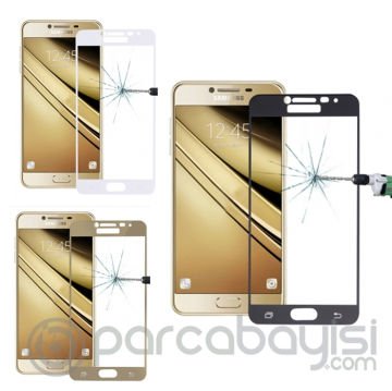 Ally Samsung Galaxy C5 Pro İçin 3d Full Kırılmaz Cam Ekran Koruyucu