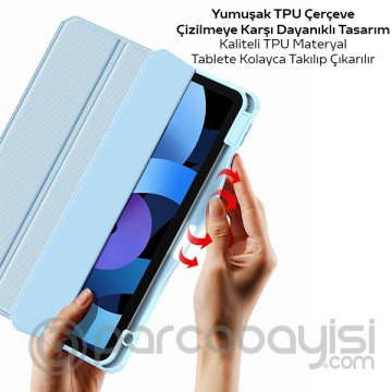 DUX DUCIS iPad Air 4 10.9 (2020) Kılıf Kalem Bölmeli Toby Series Kılıf