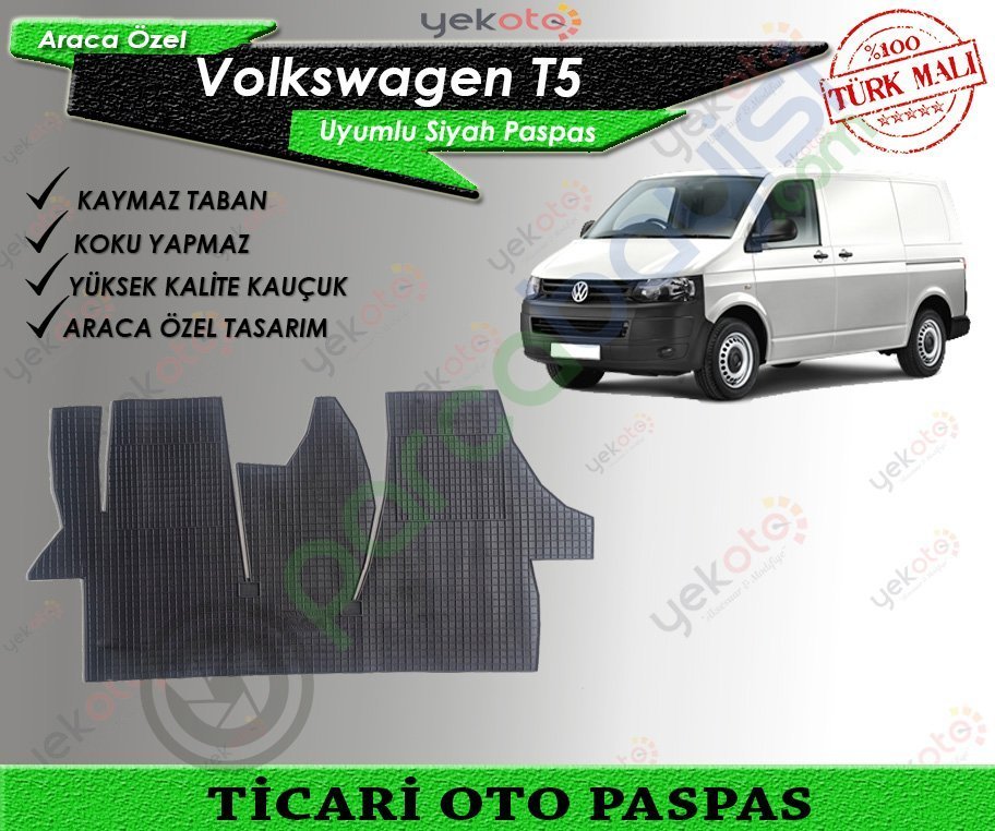 Volkswagen Transporter T5 Uyumlu Ticari Oto Paspas