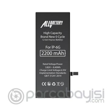 ALLY İPhone 6 2200 Mah Yüksek Kapasiteli Pil Batarya