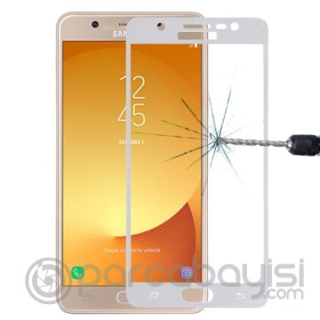 SM Galaxy J7 Max İçin Full Kaplama Kırılmaz Cam Ekran Koruyucu