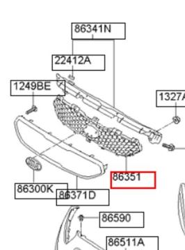 Kia Venga Ön Panjur Orjinal | 863511P010