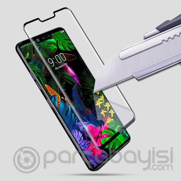 Lg G8 Thinq 3d Kavisli Full Tempered Kırılmaz Cam Ekran Koruyucu