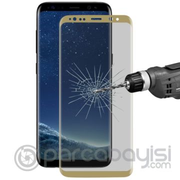 Ally Samsung Galaxy S8+ Plus İçin Privacy Gizlilik Kavisli Full Kırılmaz Cam Ekran Koruyucu