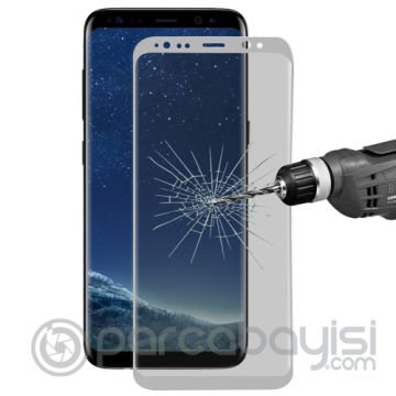 Ally Samsung Galaxy S8+ Plus İçin Privacy Gizlilik Kavisli Full Kırılmaz Cam Ekran Koruyucu