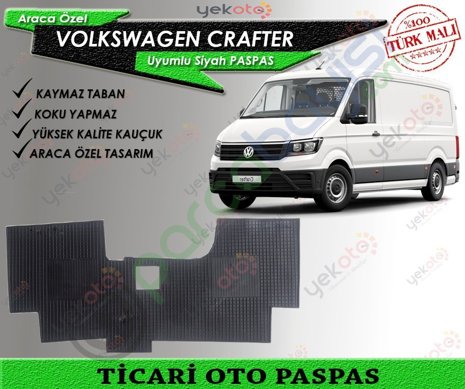 Volkswagen Crafter Uyumlu Ticari Oto Paspas