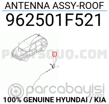 Kia Anten Komple Orjinal | 962501F521