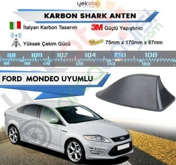 Ford Mondeo Karbon Shark Anten Köpek Balığı Anten Elektrikli İtalyan Tasarım