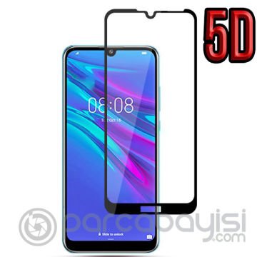Honor 8A-Y6 2019 Y6 5D Full Kırılmaz Cam Ekran Koruyucu Y6 Prime (2019)- Y6 Pro (2019)-