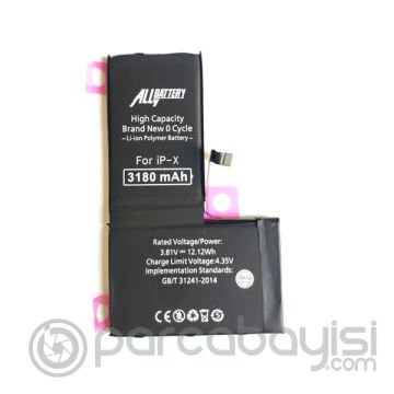 ALLY iPhone X 3180 Mah Yüksek Kapasiteli Pil Batarya
