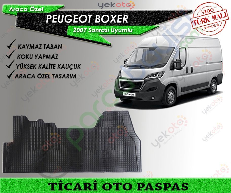 Peugeot Boxer 2007 Sonrası Uyumlu Ticari Oto Paspas