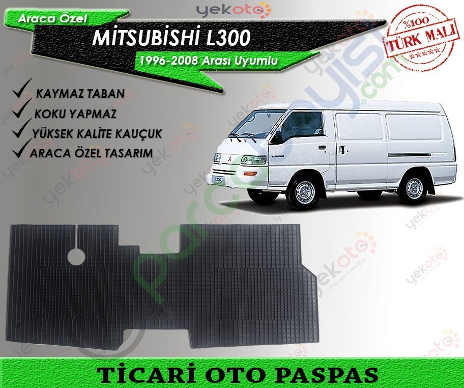 Mitsubushi L300 1996-2008 Arası Uyumlu Ticari Oto Paspas