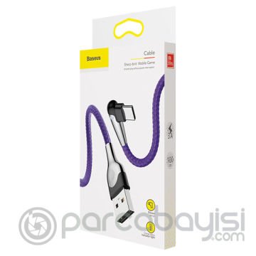 Baseus Mvp Led Işıklı Usb Type C Şarj Kablosu 3.0a 1metre Mobil Oyuncu Usb
