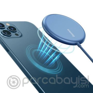 Baseus Simple Mini Kablosuz Wireless Şarj 15W 1.5M Type-C