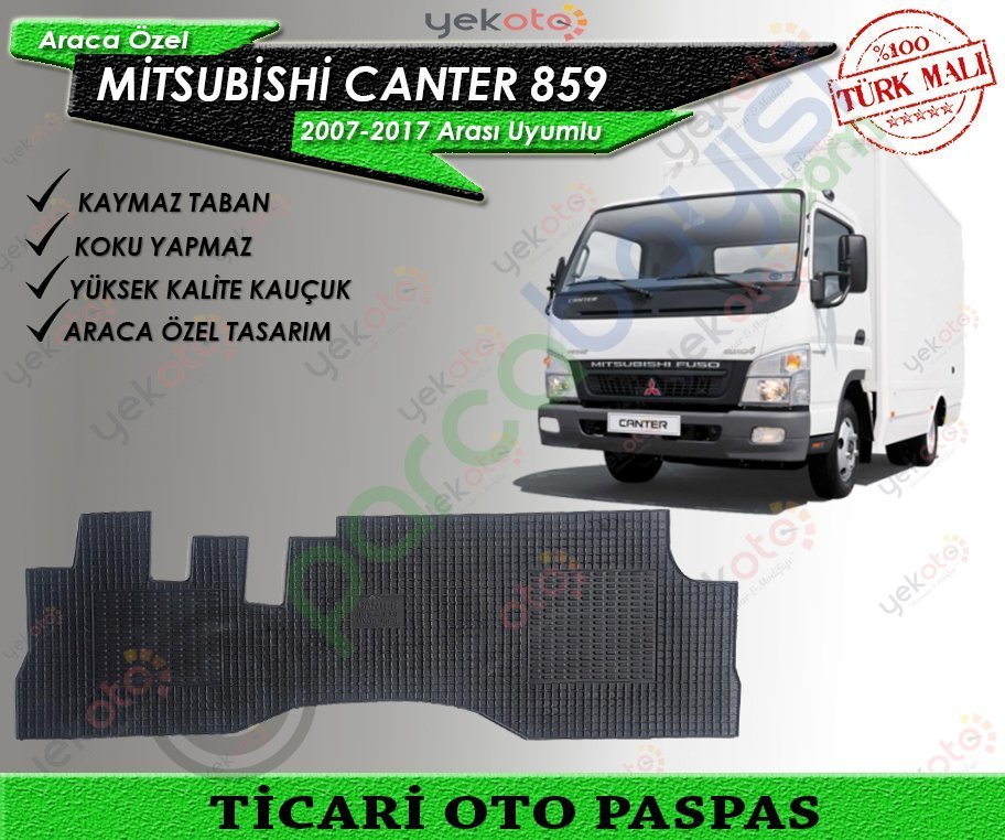 Mitsubushi Canter 859 2007-2017 Arası Uyumlu Ticari Oto Paspas