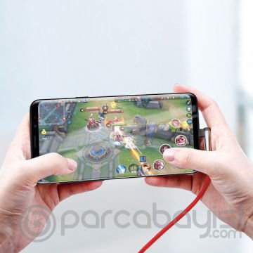 Baseus Mvp Led Işıklı Usb Type C Şarj Kablosu 3.0a 1metre Mobil Oyuncu Usb