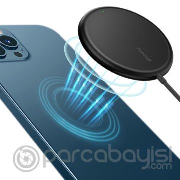 Baseus Simple Mini Kablosuz Wireless Şarj 15W 1.5M Type-C
