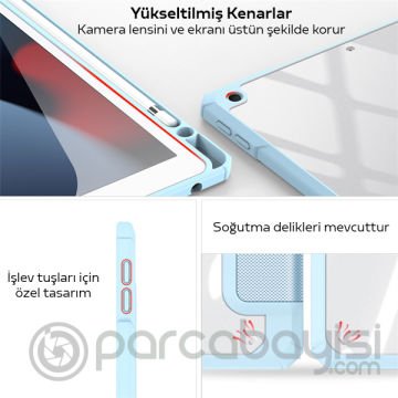 Dux Ducis iPad 7-8 -9 10.2 (2019,2020,2021) Kılıf Kalem Bölmeli Toby Series