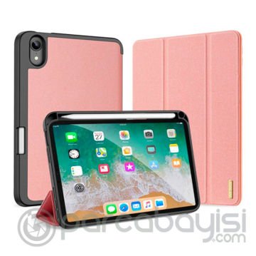 Dux Ducis iPad Mini 6 (2021) Kılıf Kalem Bölmeli Standlı Domo Series