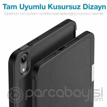 Dux Ducis iPad Mini 6 (2021) Kılıf Kalem Bölmeli Standlı Domo Series