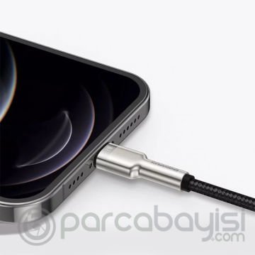Baseus Cafule Series Metal USB to iPhone Lightning Şarj ve Data Kablosu 2.4a 1m