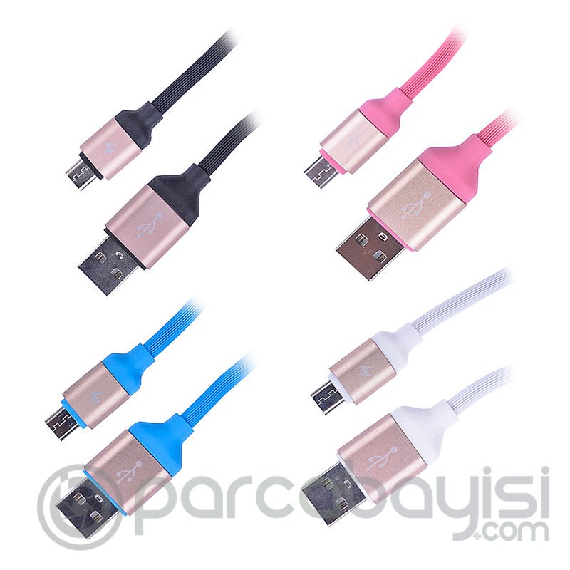 Android Kopmaz Karışmaz 2.4a Hızlı Şarj Usb Kablo