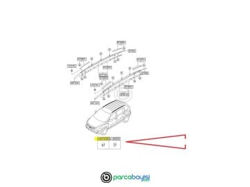 Kia Sportage Tavan Çıta Kapağı Orjinal | 872533W500