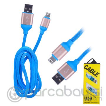 İPhone 11,11 Pro XS XR 7-8 Kopmaz Hızlı Şarj Usb Kablo