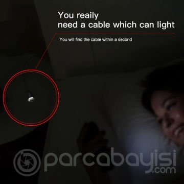 Baseus Led Işıklı Usb Type C Rapid Seris Usb Şarj  Kablosu