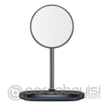 Baseus Swan Manyetik Masaüstü Kablosuz Wireless Şarj 15W İPhone 14-13-12