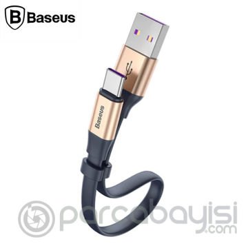 Baseus Simple Hw Usb Tyep C 5.0A 40w Flash Şarj 23cm Power Bank İçin Kısa Şarj Kablosu
